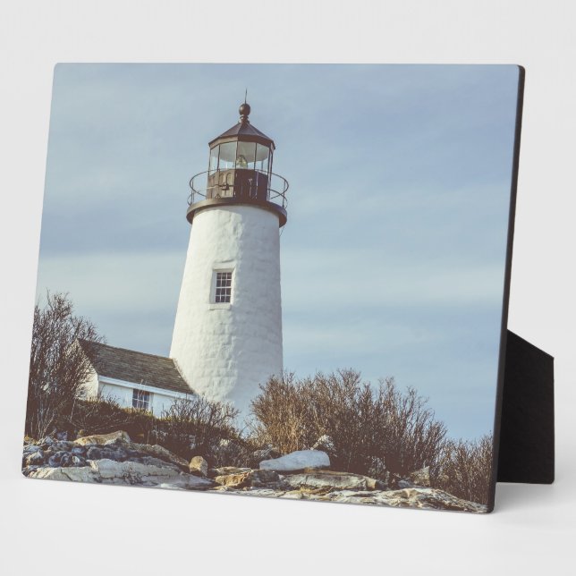 Placa Expositora Faro Maine Pemaquid Point (Lado)