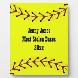 Placa Expositora Fastpitch Softball Plaque