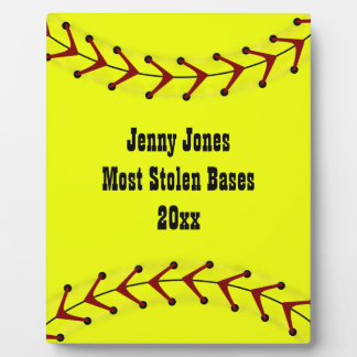 Placa Expositora Fastpitch Softball Plaque