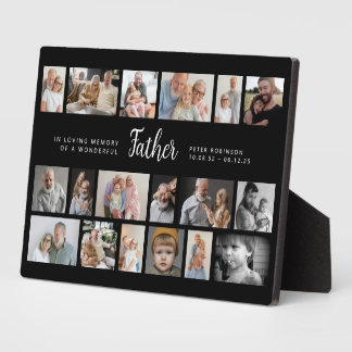 Placa Expositora Father Memorial 18 Photo Collage