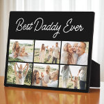 Placa Expositora Father's Day Best Daddy Ever 6 Photo Collage<br><div class="desc">Celebrate the love and memories that make Dad one-of-a-kind with this heartfelt Best Daddy Ever 6-photo collage plaque. Perfect for Father's Day, this personalized keepsake lets you showcase six cherished moments that tell your family's story. Thoughtfully designed with bold yet minimalist text, this custom photo plaque is ideal for an...</div>