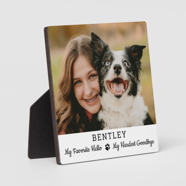 Placa Expositora Favorito Hola Más Difícil Adiós Mascota Perro Memo (Anverso)