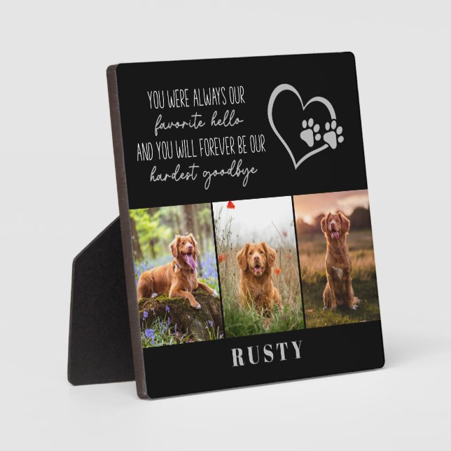 Placa Expositora Favorito Hola Más Difícil Adiós Memorial de Mascot (Anverso)