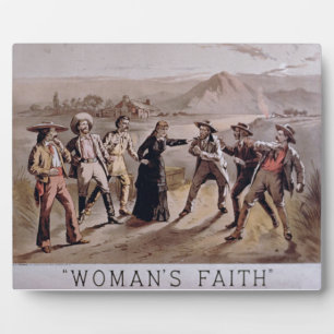 Placa Expositora 'Fe de la mujer' (color litho)