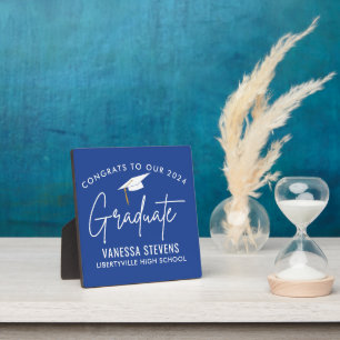 Placa Expositora Felicitaciones a nuestro graduado Blue Modern 2024