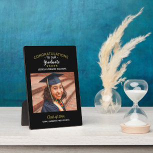 Placa Expositora Felicitaciones Graduación de Foto Personalizado Gr