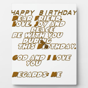 Placa Expositora Feliz cumpleaños