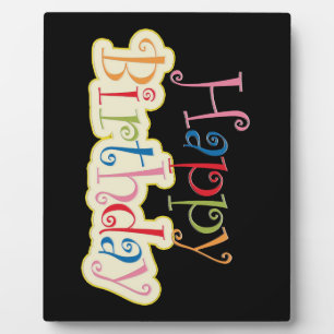 Placa Expositora Feliz cumpleaños