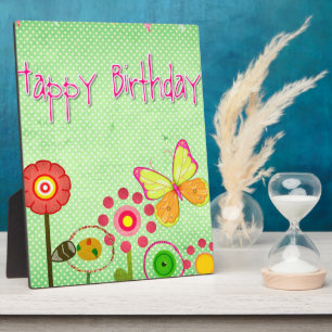 Placa Expositora Feliz cumpleaños