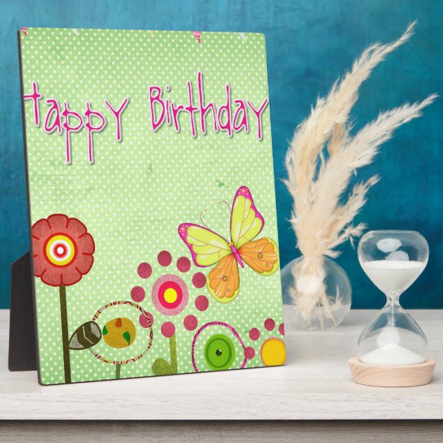 Placa Expositora Feliz cumpleaños (Lado)