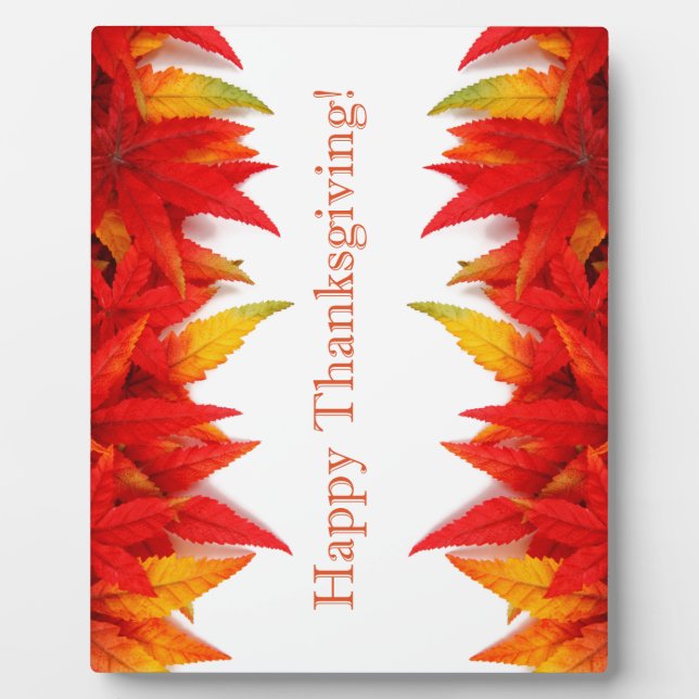 Placa Expositora ¡Feliz Día de Acción de Gracias! (Frente)