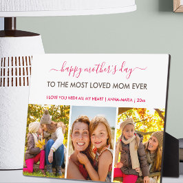 Placa Expositora Feliz Día de la Madre 3 Collage de fotos personali