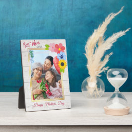 Placa Expositora Feliz Día de la Madre, la mejor mamá de todos modo