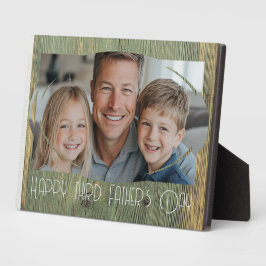 Placa Expositora feliz día de los padres personalizado foto fondo d