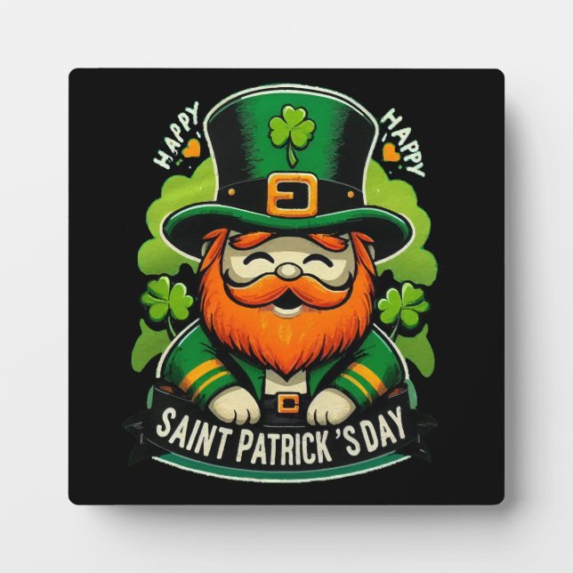 Placa Expositora Feliz día de San Patricio (Frente)
