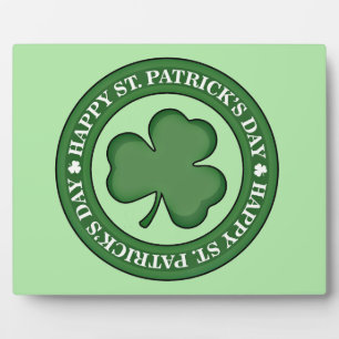 Placa Expositora Feliz Día de San Patrón