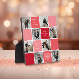 Placa Expositora Feliz Día de San Valentín 8 Photo Grid