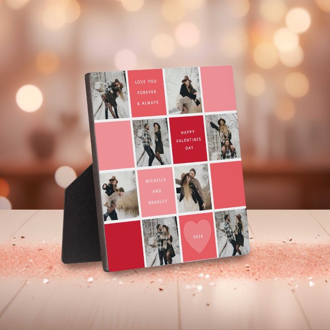 Placa Expositora Feliz Día de San Valentín 8 Photo Grid (Subido por el creador)