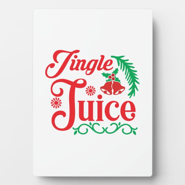 Placa Expositora Feliz Jugo de Canción Feliz Navidad (Frente)