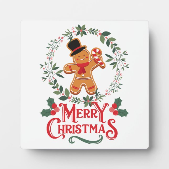 Placa Expositora Feliz Navidad (Frente)