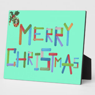Placa Expositora Feliz Navidad