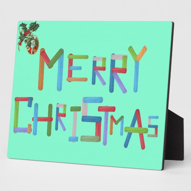 Placa Expositora Feliz Navidad (Lado)