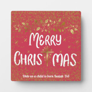 Placa Expositora Feliz Navidad Cross Scripting