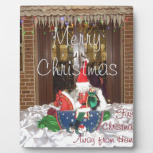 Placa Expositora Feliz Navidad fuera de casa Inspirado en A