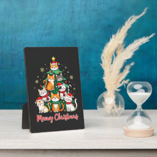 Placa Expositora Feliz Navidad Graciosa Navidad Catmas Kitten Xmas 