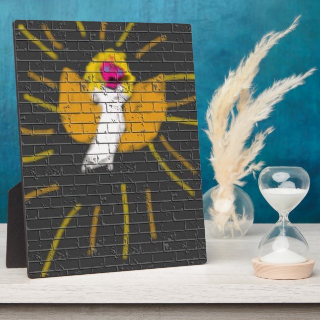 Placa Expositora Feliz Navidad Sun Moon Angel, arte de los niños :) (Lado)