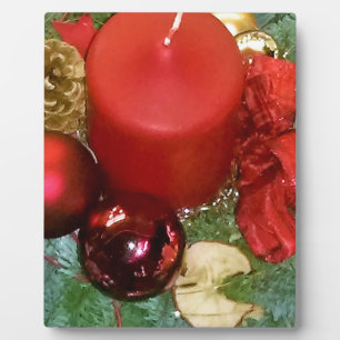 Placa Expositora Feliz Navidad Wreath