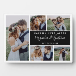 Placa Expositora Feliz Nunca Después Del Boda Collage de fotos Keep