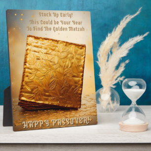 Placa Expositora ¡Feliz Pascua! Golden Matzah