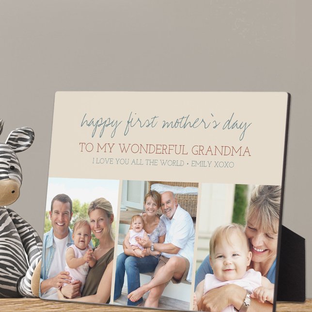Placa Expositora Feliz Primer Día de la Madre Abuela - 3 Crédito de (Subido por el creador)