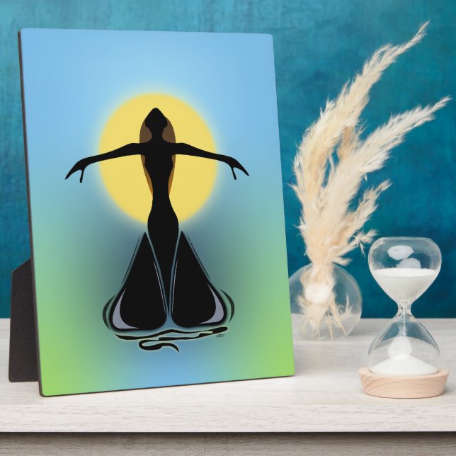 Placa Expositora Femenina en flor (Lado)