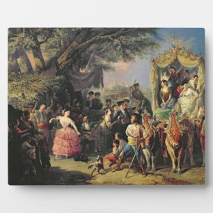 Placa Expositora Feria de Santiponce (aceite sobre lienzo)