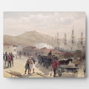 Placa Expositora Ferrocarril en Balaklava, plato de 'El asiento de