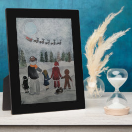 Placa Expositora Festive Friends Painting by Alfred Fox