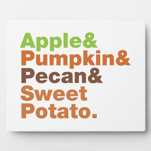 Placa Expositora Festividades ~ Navidades de Acción de Gracias de N (Frente)