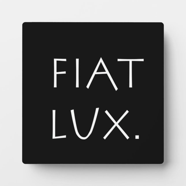 Placa Expositora Fiat Lux (Frente)