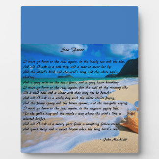 Placa Expositora Fiebre marina por: John Masefield