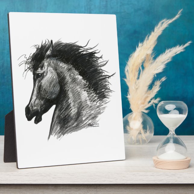 Placa Expositora Fiery Wild Horse (Lado)