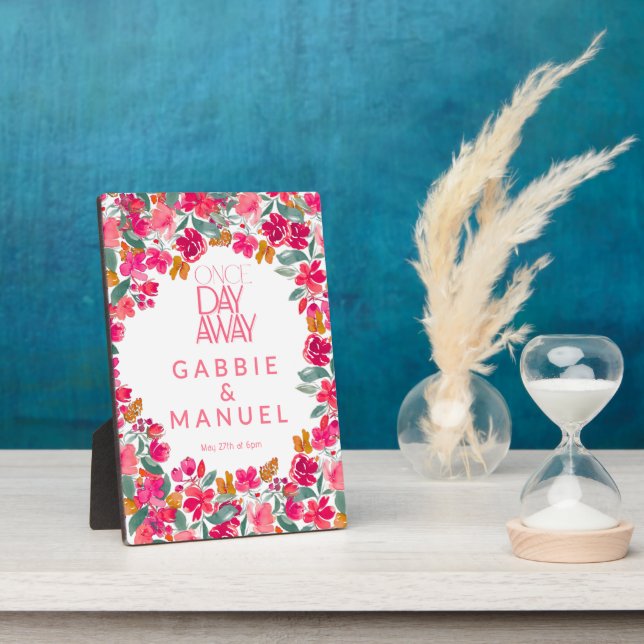 Placa Expositora Fiesta Colorido Floral Black Rehearner (Lado)