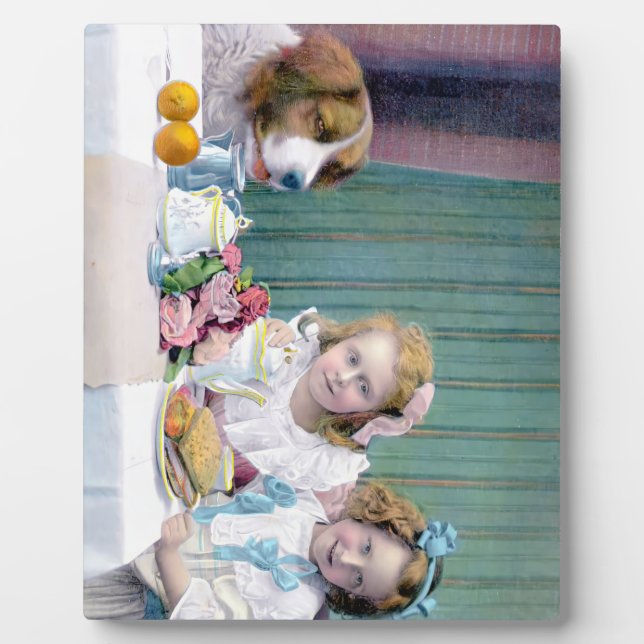 Placa Expositora Fiesta del té de cosecha (Frente)