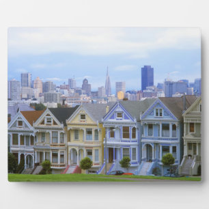 Placa Expositora Fila de casas victorianas