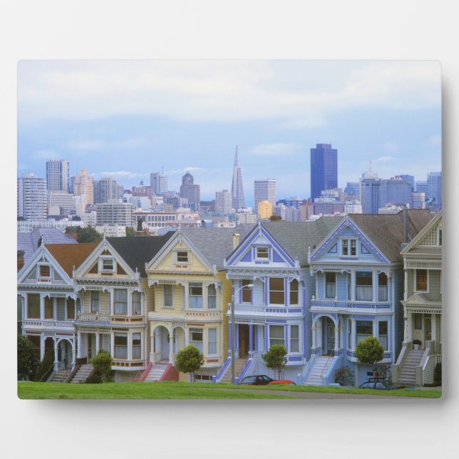 Placa Expositora Fila de casas victorianas (Frente)