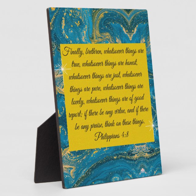 Placa Expositora Filipinas 4:8 (Lado)