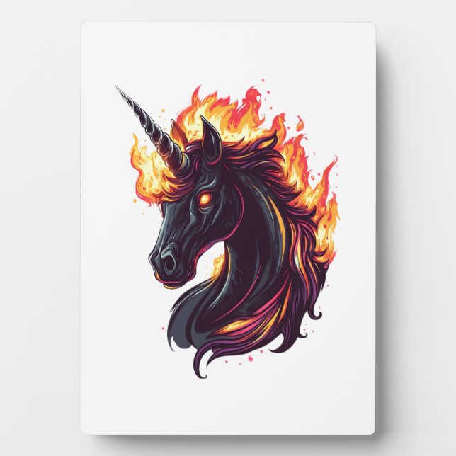 Placa Expositora Fire & Flame Unicorn (1) (Frente)