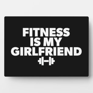 Placa Expositora Fitness es mi novia - Motivación del entrenamiento