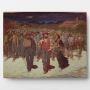 Placa Expositora Fiumana (La marea humana) 1895-96 (aceite sobre li